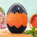 500 ml Halloween-style egg-shaped bottle for kids orange and black