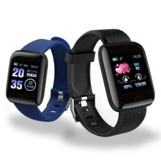 Connected watch with touchscreen, square screen format. The bracelet is slim to suit both men and women. The screen is in digital format for a quick view of the time. A multitude of applications can be used on the watch.