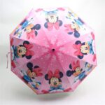 Mickey and Minnie Mouse children's umbrella pink on white background