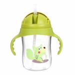 Waterproof children's cup green on white background
