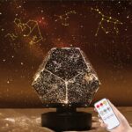 Children's nightlight starry sky and galaxy projector with remote control and stars on the sky