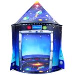 Blue children's astronaut tepee with space motif