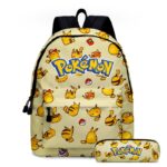 Pokémon Go children's backpack with pikachu design and writing on front