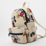Mickey Mouse white backpack with motifs