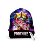 Battle Royale Fortnite character backpack with white writing on front