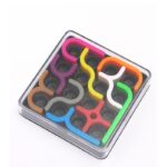 Creative and complex 3D geometric puzzle for children in the shape of a square