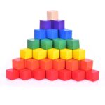 Colorful wooden blocks for children