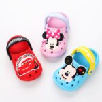 Disney summer shoes with holes for babies flash mcqueen, mickey and minnie