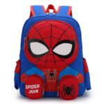 Spiderman backpack for little boy blue and red