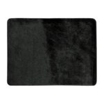 Silky black card game mat