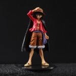 one piece luffy figure touching his head