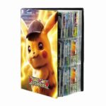 Pokémon Pikachu card game album holder with cap in brown