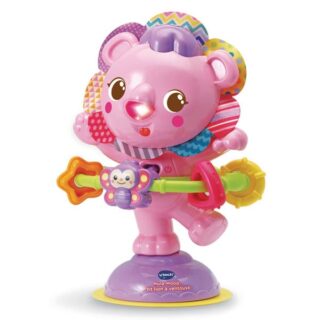 musical toy pink suction cup rattle