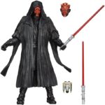Star Wars action figures for kids in black with saber in red