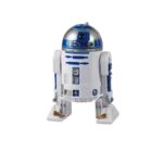 Robot Star Wars figurine for children in white, grey and blue with white background