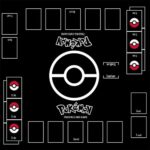 Pokemon card game mat, black