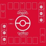 Pokemon red card game mat