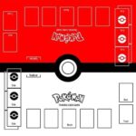 Pokemon pokeball card game mat