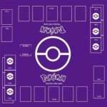 Purple Pokemon card game mat