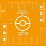 Pokemon orange card game mat
