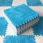 Blue foam puzzle mat