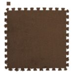Plain brown foam puzzle mat