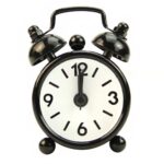 Children's black needle alarm clock