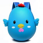 Blue chick with yellow beak backpack for kids