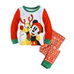 Mickey Mickey Christmas pyjamas for children with white background