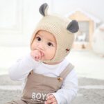 Baby hood with cute baby ears