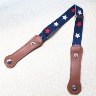 Blue elastic belt with stars for children