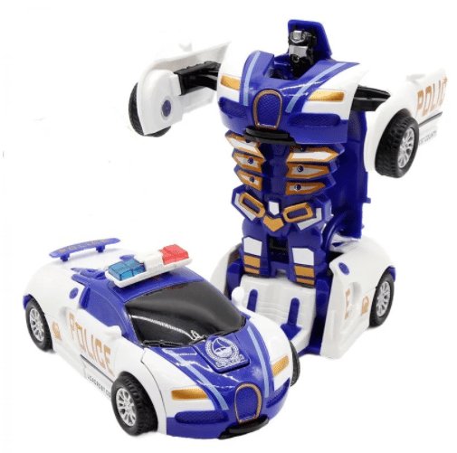 Transformers police car and robot toy for kids - Image 2
