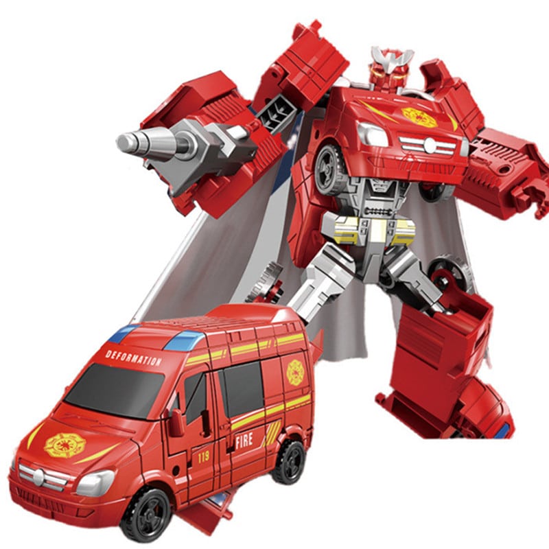 Transformers toy rescue car and robot for kids - Image 2
